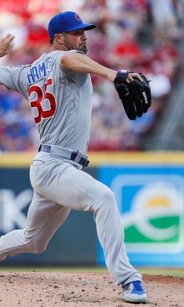 Hamels leaves after 1 inning, Reds beat Cubs 6-3 to end skid